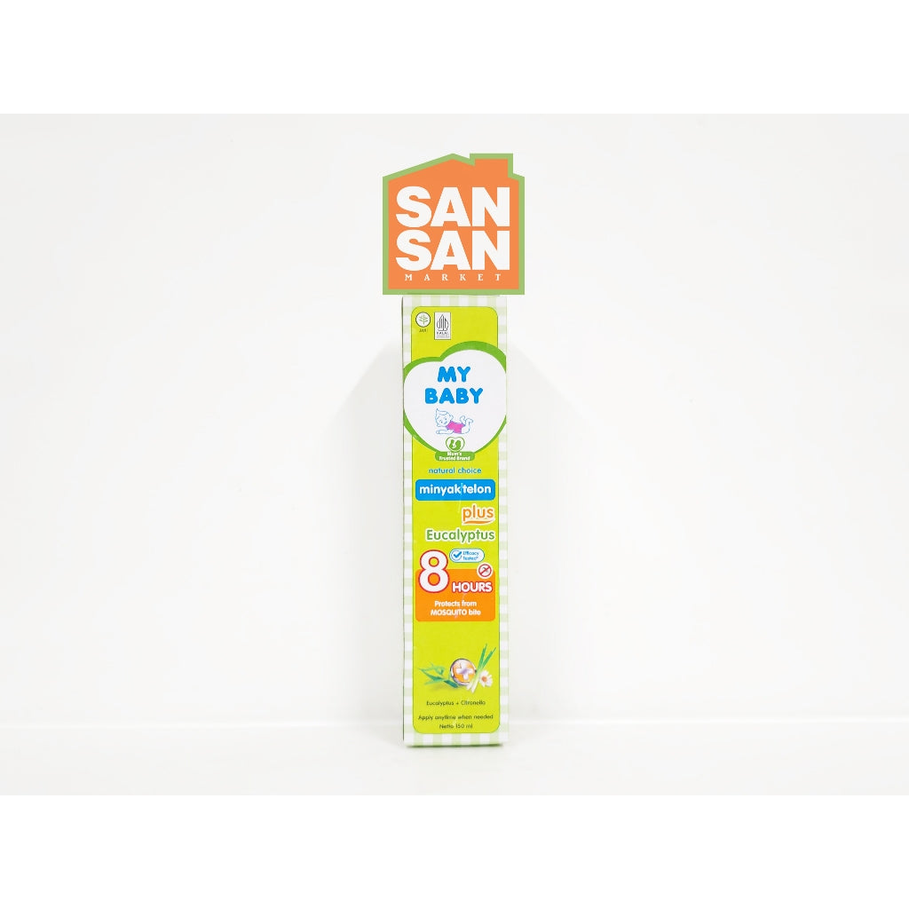 MY BABY Minyak Telon Plus Eucalyptus 150 ml - minyak bayi anti nyamuk 8 jam