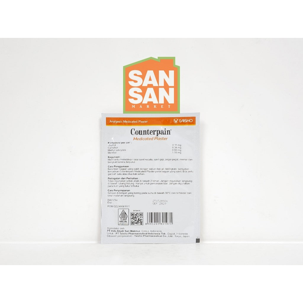Counterpain Patch Medium 1 sachet isi 6 - medicated plaster