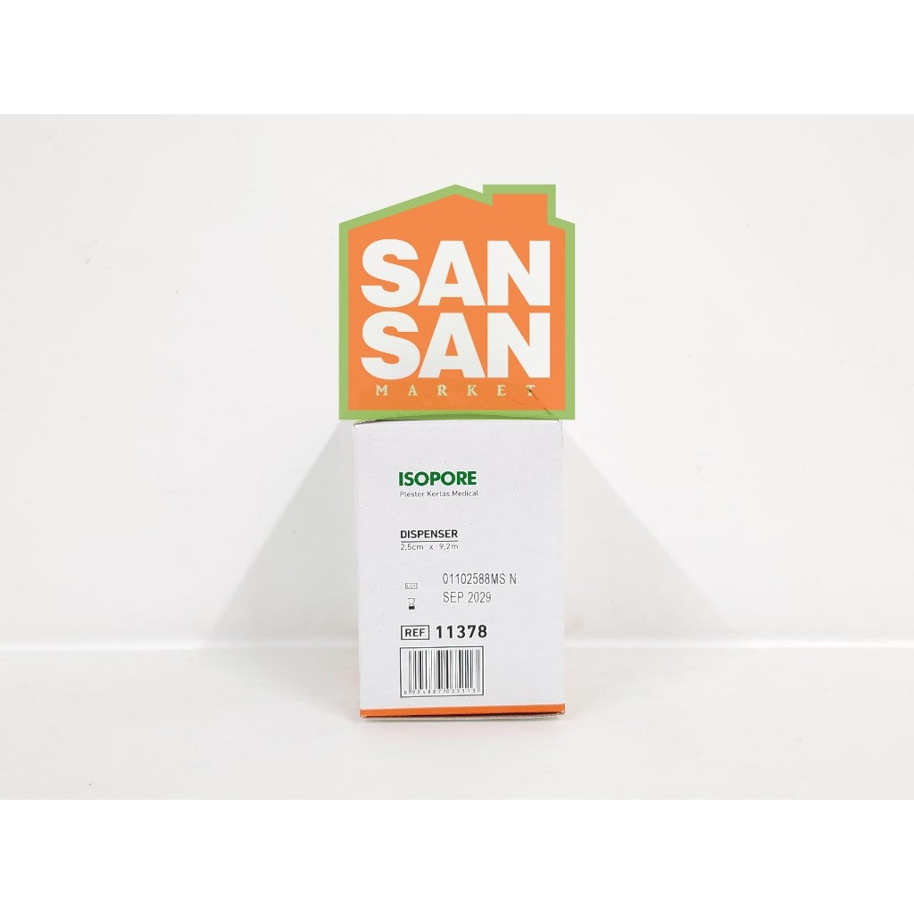 ONEMED ISOPORE 2,5cm x 9,2m + Dispenser - plester kertas medical