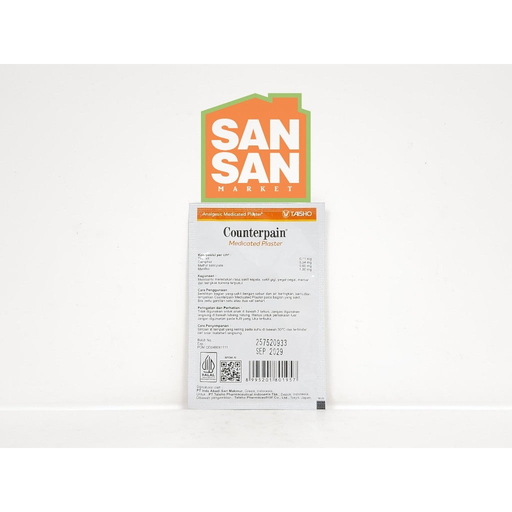 Counterpain Patch Small 1 sachet isi 10 - medicated plaster