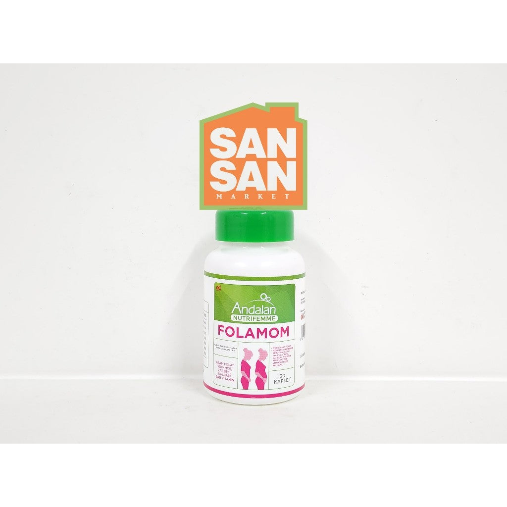 Andalan Nutrifemme Folamom Botol isi 30 - suplemen promil dan ibu hamil trimester 1 & 2
