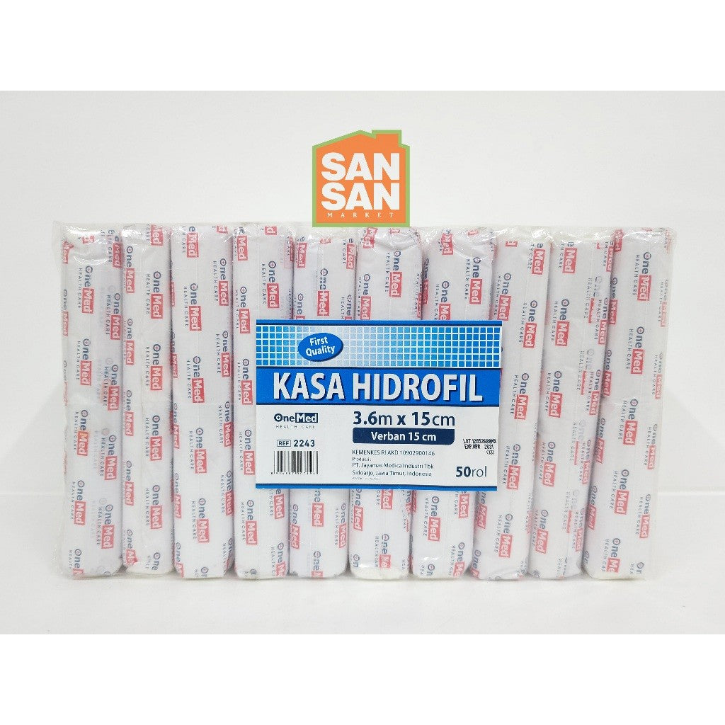 ONEMED Kasa Hidrofil Verban Perban 4 yard x 15 cm isi 50 rol