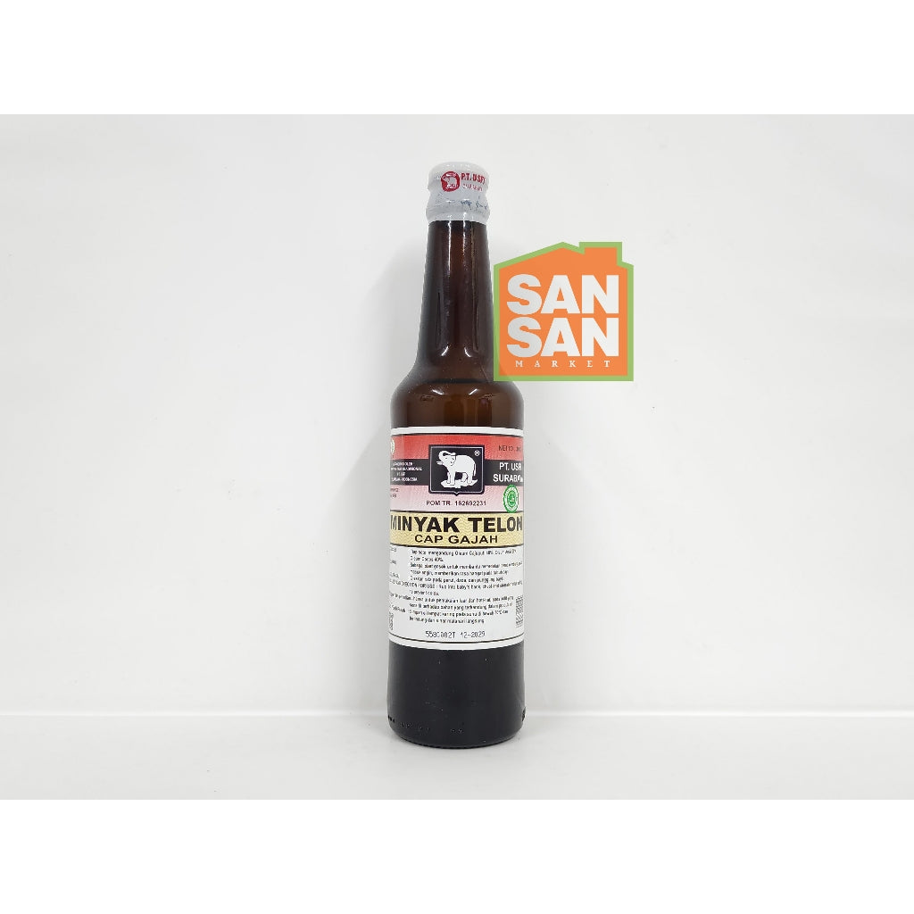 Minyak Telon Cap Gajah Botol Kaca 300 ml