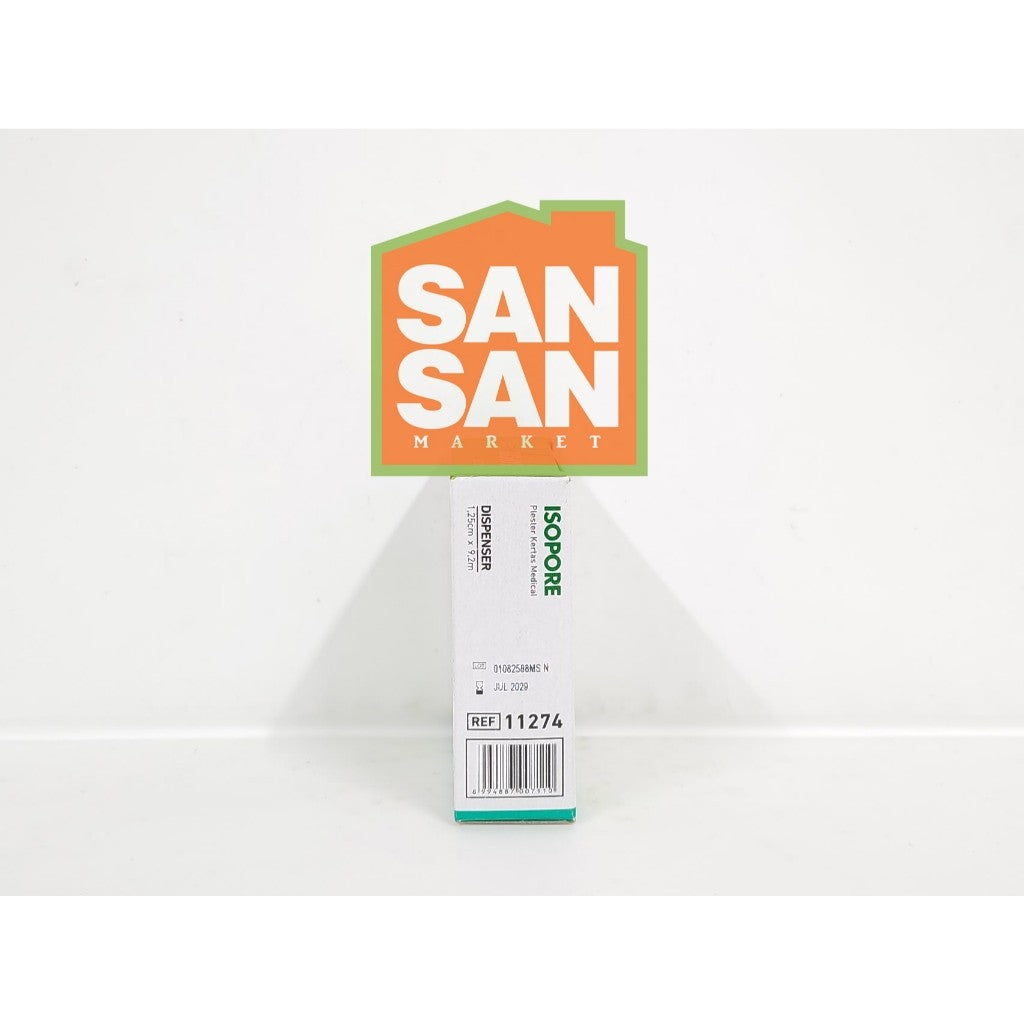ONEMED ISOPORE 1,25cm x 9,2m + Dispenser - plester kertas medical