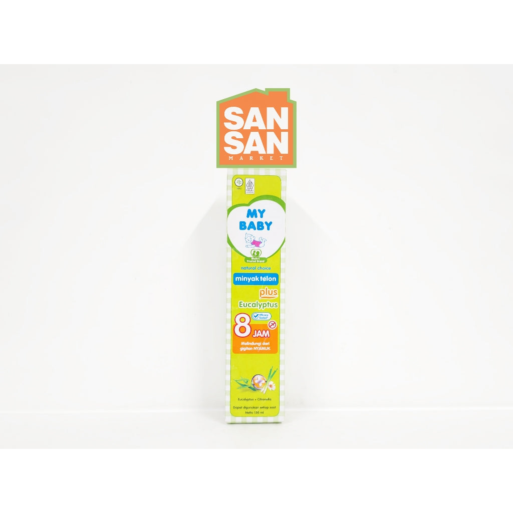 MY BABY Minyak Telon Plus Eucalyptus 150 ml - minyak bayi anti nyamuk 8 jam