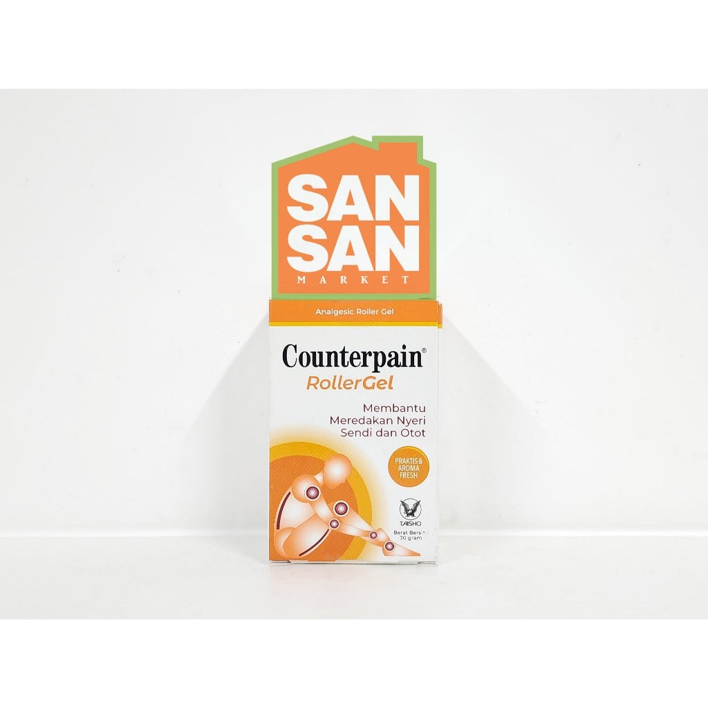 Counterpain Roller Gel 30 gr - meredakan nyeri sendi dan otot