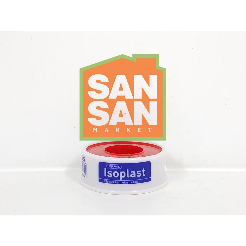 ONEMED Isoplast OTC Plester Kain Roll 1,25cm x 4,5m - plester luka kain elastis roll
