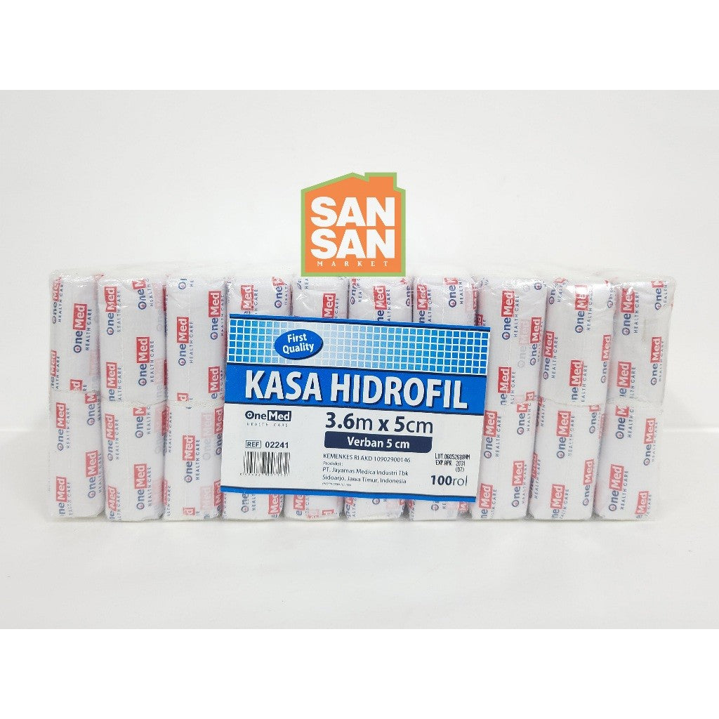 ONEMED Kasa Hidrofil Verban Perban 4 yard x 5 cm isi 100 rol