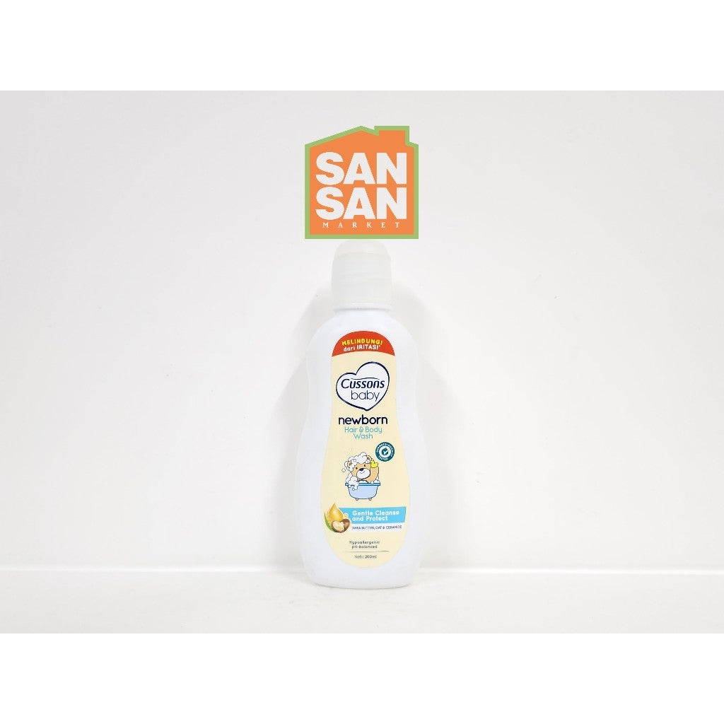 Cussons Baby Newborn Hair & Body Wash 200 ml - sabun bayi 2 in 1