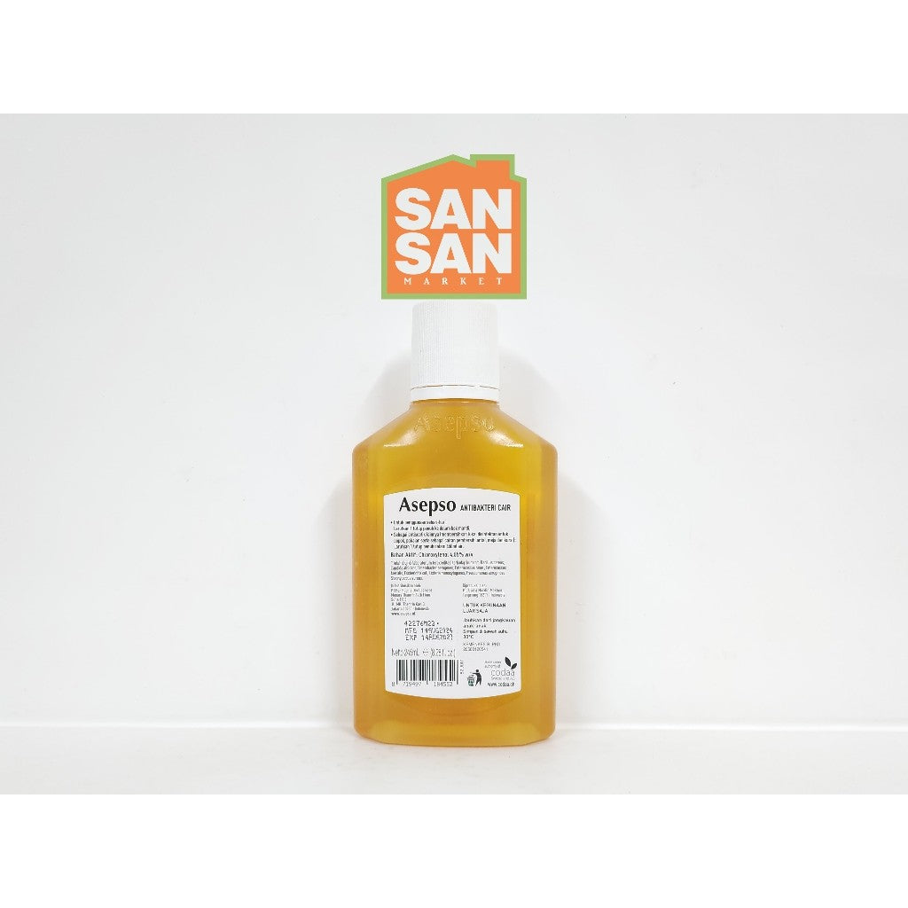 ASEPSO Antibacterial Liquid 245 ml - cairan anti bakteri